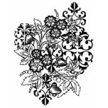 Black and White Bouquet t-shirts
