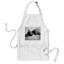 Black and White Bra apron