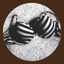 Black and White Bra sticker stickers