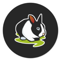 black and white bunny rabbit stickers