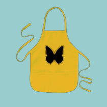 Black and White Butterfly aprons