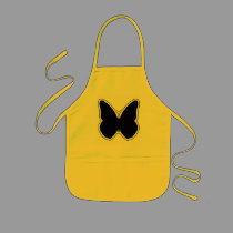 Black and White Butterfly aprons