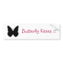 Black and White Butterfly bumper stickers by DonnaSK Black and White Butterfly bumper stickers