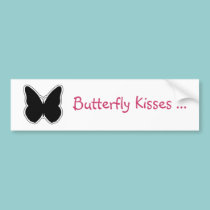 Black and White Butterfly bumper stickers