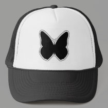 Black and White Butterfly hats