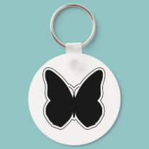 Black and White Butterfly keychains