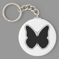 Black and White Butterfly keychains