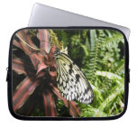 Black and White Butterfly Laptop Computer Sleeve