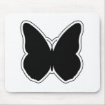 Black and White Butterfly mousepads