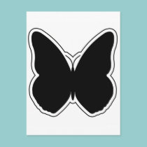 Black and White Butterfly postcards