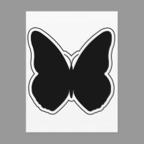 Black and White Butterfly postcards