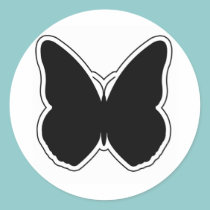 Black and White Butterfly stickers