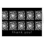 Black and white cabbages thanks cards