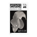 Black and White Calla Lily, RSVP! postage