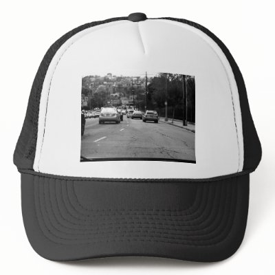 Black And White Cars Trucker Hat by Supernova23a