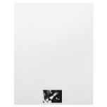 Black and white cat face close up letterhead