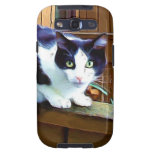 Black and white cat galaxy SIII covers