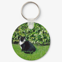Black and White Cat keychains