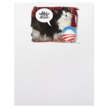 Black and White Cat letterhead by SpeakYourMind Black and White Cat letterhead
