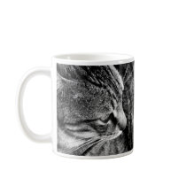 Black and White Cat Mug mugs
