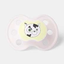Black and White Cat Pacifier / Dummy