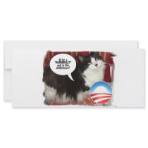 black and white cat rack cards by SpeakYourMind black and white cat rack cards