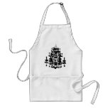 Black and white Chandelier Apron