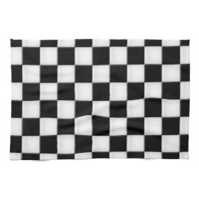 Black and White Checker patterns Kitchen Towels