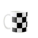 Black and White Checkered Auto Racing Flag Mug