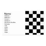 Black and White Checkered Business Card