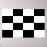 Black and White Checkered Canvas Print