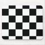 Black and white checkered mousepad