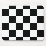 Black and white checkered mousepad