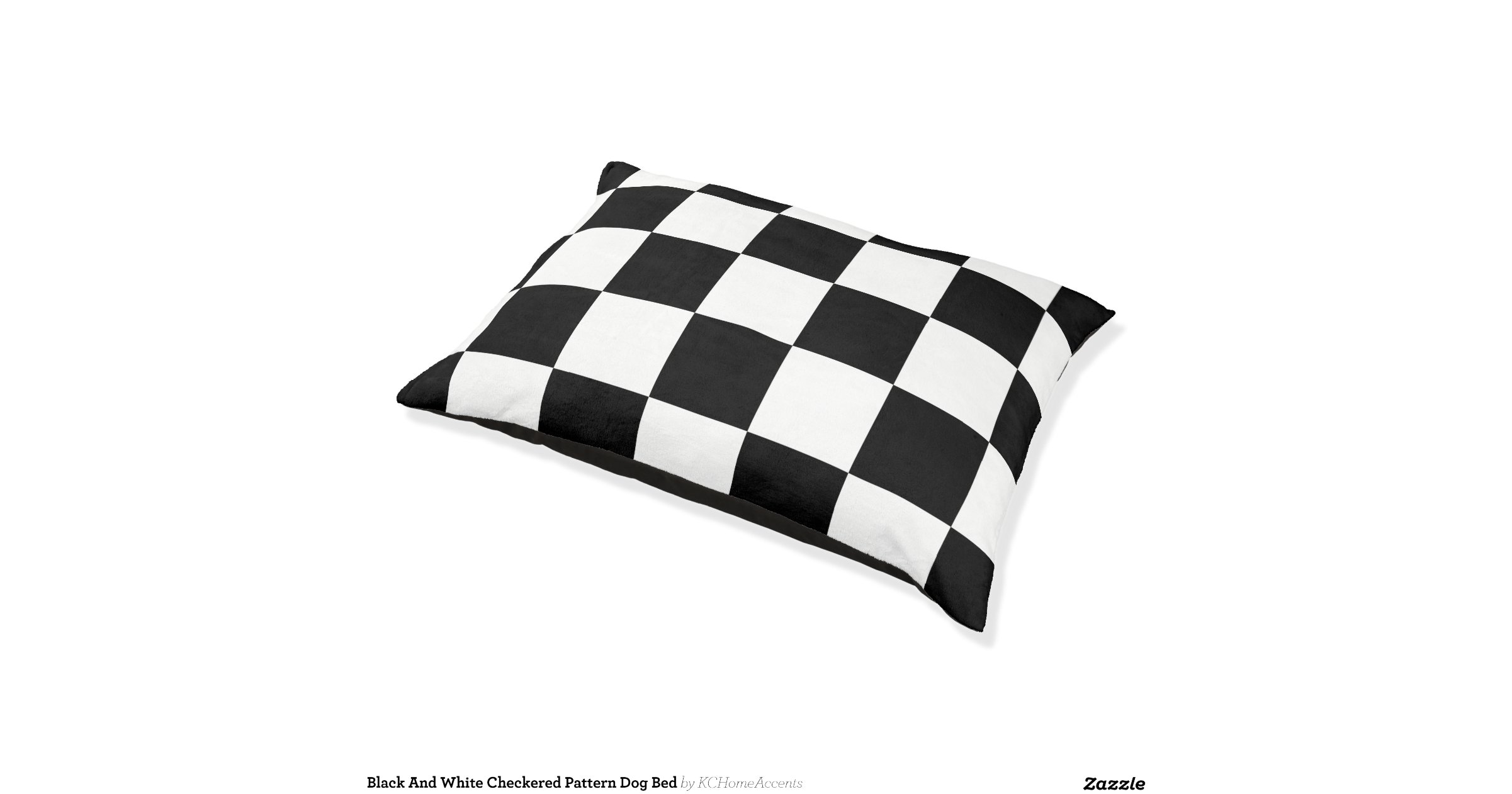 Black And White Checkered Dog Bed Black And White Checkered Dog Bed