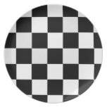 Black and White Checkered Plate