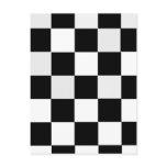 Black and White Checkered Post Card