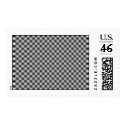 Black and White Checkered Stamp by mrdeafmarket Black and White Checkered Stamp
