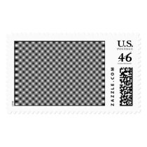 Black and White Checkered Stamp