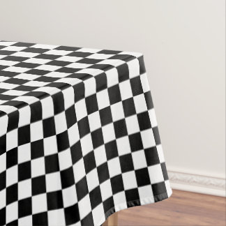 Black And White Checkered Tablecloths | Zazzle