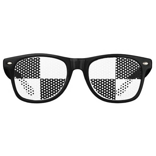 black and white checkered wayfarer sunglasses Zazzle