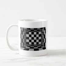 Black and White Checkers Mug
