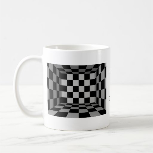 Black and White Checkers Mug