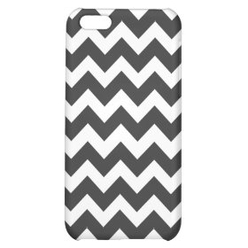 Black and White Chevron Pattern iPhone 5C Cases