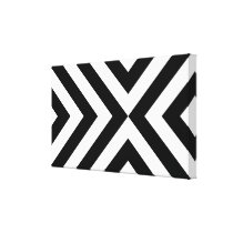 Black and White Chevrons canvas prints