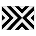 Black and White Chevrons Card