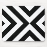 Black and White Chevrons Mousepads
