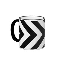 Black and White Chevrons mugs
