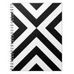 Black and White Chevrons Note Books