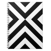 Black and White Chevrons Note Books