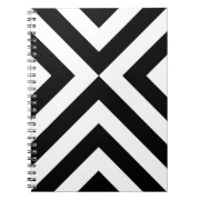 Black and White Chevrons notebook